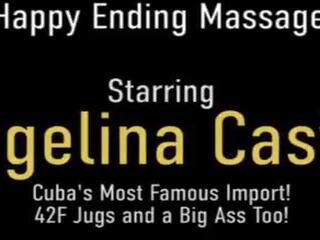 Elite massaggio e fica fucking&excl; cubano divinity angelina castro prende dicked&excl;