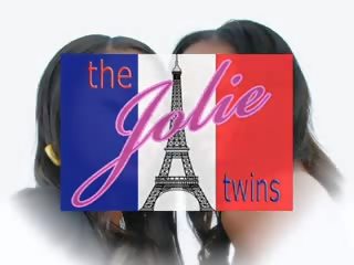 Haýran galdyryjy identical lezbiýanka twin sisters, garaja fransuz ekizler.